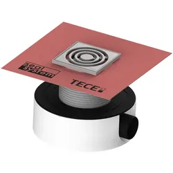 Tece drainpoint S Ablaufset115 superflach angebrachte Dichtmanschette, Wasser GV, 3601107 3601107