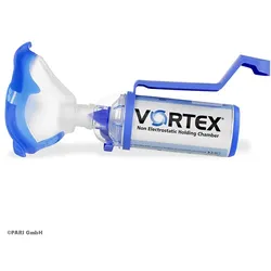 VORTEX Inhalierhilfe mit Erwachsenenmaske und Maskenanschluss