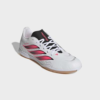 Fußballschuh ADIDAS PERFORMANCE "PREDATOR CLUB SALA, HALLENBÖDEN", Herren, Gr. 46, pink (cloud weiß, solar turbo, core schwarz), Synthetik, Schuhe Fußballschuh, für Hallenboden