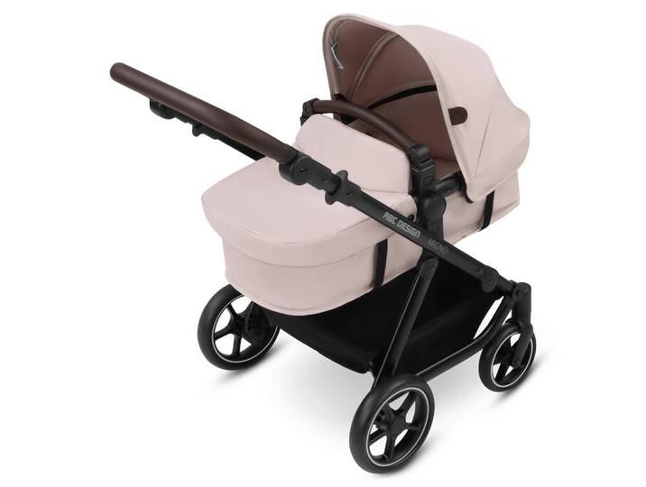 ABC Design Puppenwagen Migno, Hellrosa, 45x67x62 cm, EN 1888, Verdeck, zusammenklappbar, verstellbares Dach, platzsparend verstaubar, Sicherheitsgurt, für alle gängigen Puppen geeignet, Spielzeug, Kinderspielzeug, Puppen & Puppenzubehör, Puppenwagen