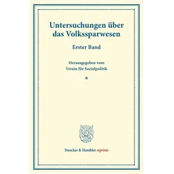 Untersuchungen über das Volkssparwesen., Fachbücher