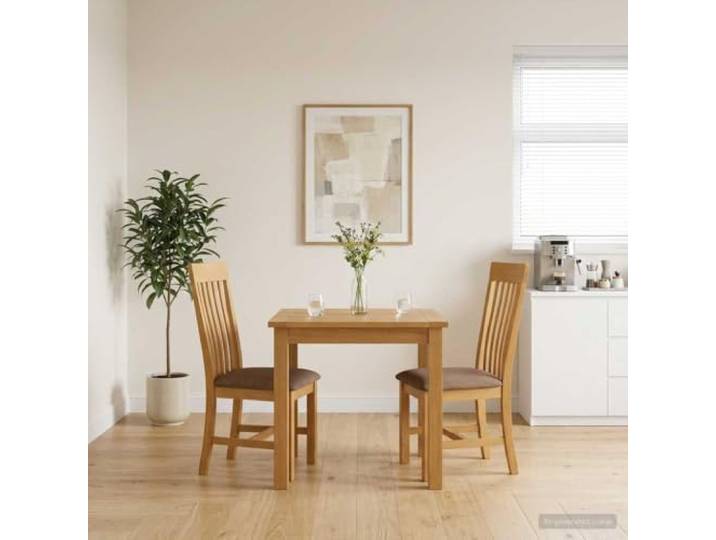 HGPOTUY Esszimmerstuhl 2er Set Massivholz Eiche Grau 45x59,5x100 cm Schaumstoffpolsterung, Kastenbeinstabilität, Modernes Design, Pflegeleicht