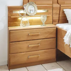 Wiemann Nachttisch Lausanne 2er Set Holz Braun Erle