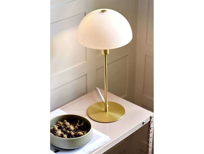 Ellen 20 Tischleuchte Opal/Brass - Nordlux - Wohnzimmer - Metall