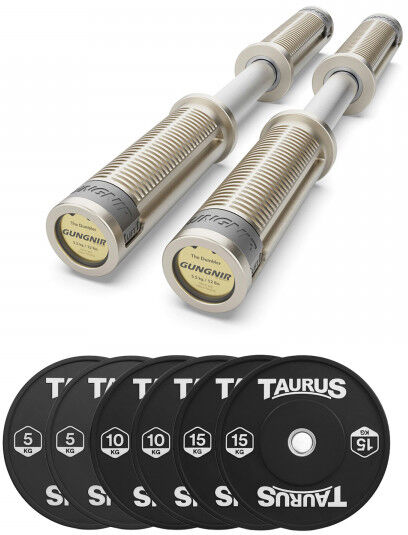 Gungnir Dumbler Dumbbells Gungnir Dumbler + 60kg Taurus Black Bumper Plates