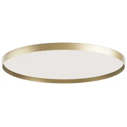 Gea Luce ACELIA P/G 50W Dimmbare LED-Deckenleuchte, Phasenanschnitt, Doppelabstrahlung, Gebürstetes Gold-Aluminium - Gealuce