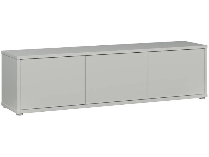 Lowboard FORTE Alice Springs, TV-Board, viel Stauraum, grosse Türen zum Aufklappen , grau (secret grau), B:154,2cm H:41,5cm T:34,9cm, Holzwerkstoff, Sideboards, Lowboard, B/H/T 154,2/41,5/34,9 cm Klapptüren