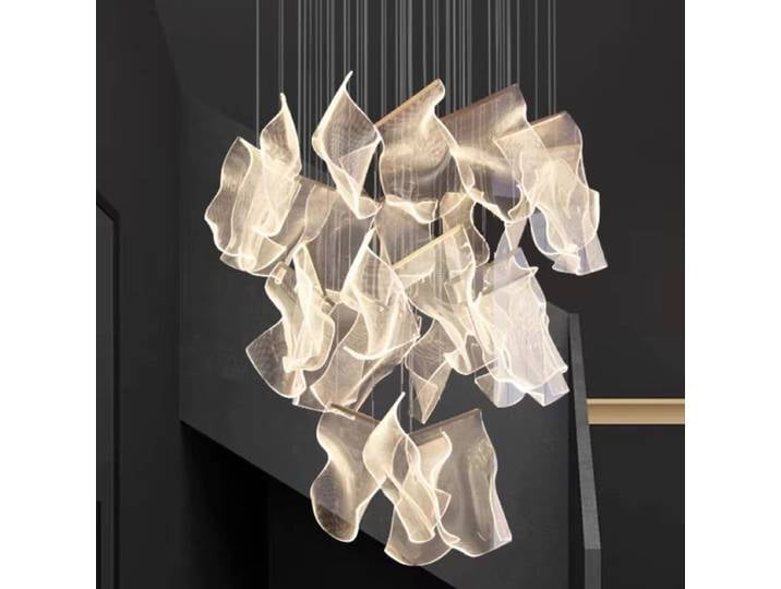Lampes suspendues à LED pour la décoration intérieure moderne, lustres pour escaliers, lampes pour salon, éclairage intérieur.