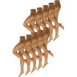 NUR DIE Damen Feinstrumpfhose Seidenfein 15 DEN 10