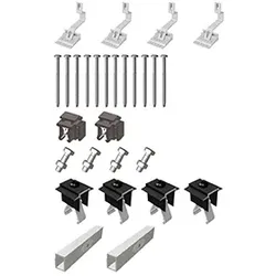 Schrägdach-Set, Schwarz, E +2 für Montage +2 Photovoltaikmodul