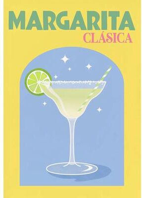 Inspire Select Colorful Cocktail Canvas Posters Trendy Bar Wall Art Prints For Home Bar, Kitchen & Decor 2 19.69 27.56 In