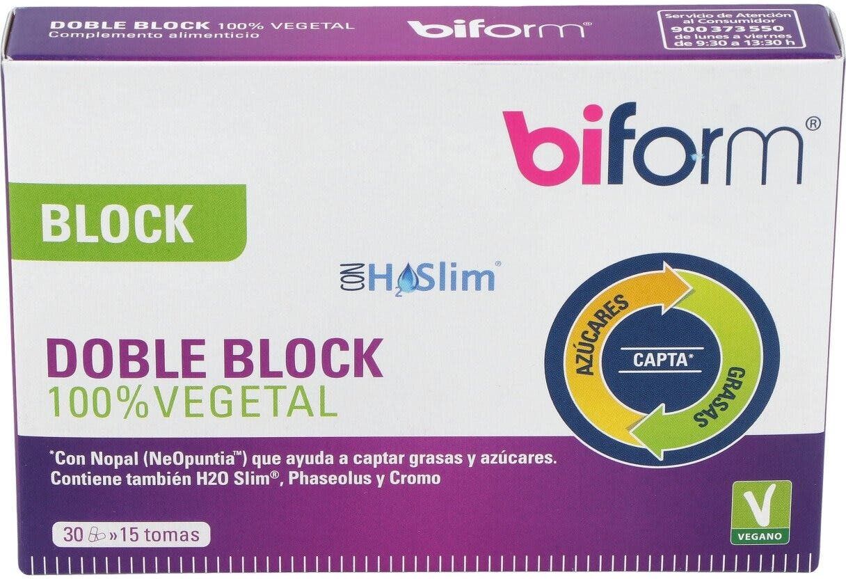 BIFORM Doble Block 100% Vegetal 30cáps