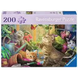 Ravensburger Puzzle - Feel Well & Puzzle 200 Teile - Verspielte Kätzchen