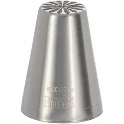 RBV BIRKMANN Birkmann Designtülle #100, Spritztülle, Garniertülle, Backzubehör, Edelstahl, Ø 1.7 cm, 411562