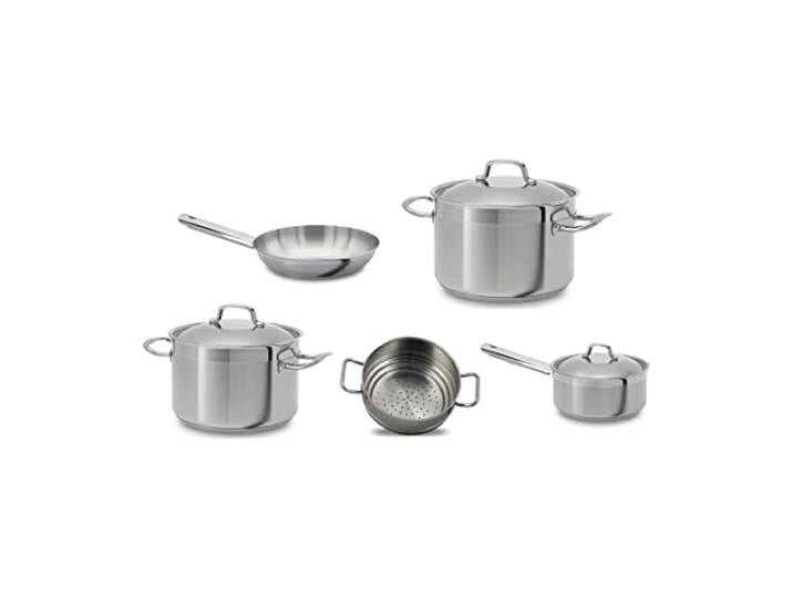 Teka 49004841 Kochtopf-Set - Topfset (Edelstahl, Edelstahl, unbeschichtet, Edelstahl, Edelstahl, Edelstahl, Edelstahl, Edelstahl)