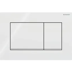 Geberit Sigma30 Betätigungsplatte für 2-Mengenspülung weiß / hochglanz verchromt