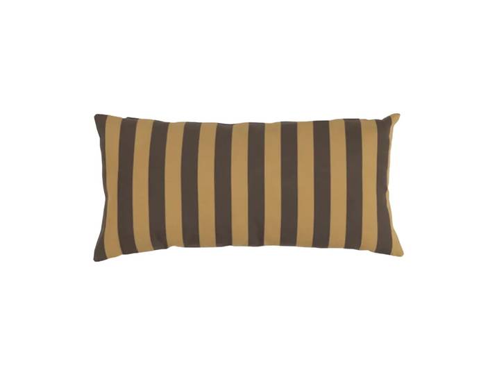 Garden Glory Coussin rayé Garden Glory Jaune safran-brun, 25x50 cm