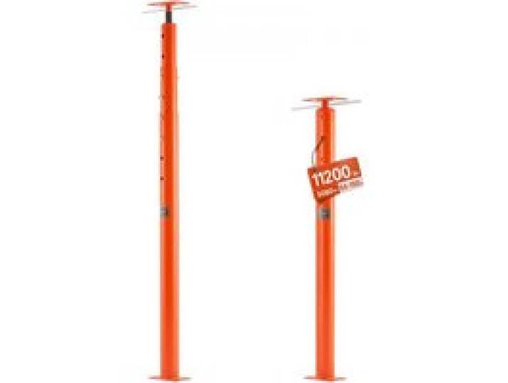 VEVOR Cric de Sol de Maison, Hauteur 137,16-381 cm, Cric de Plancher Sous-sol Réglable pour Nivellement, Capacité Charge 5080,23 kg, Poteau Support Levage Télescopique Acier pour Support Temporaire