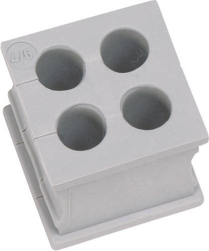 Icotek KT 4/2 Kabeldurchführung geschlitzt Klemm-Ø (max.) 2mm Elastomer Grau 1St.