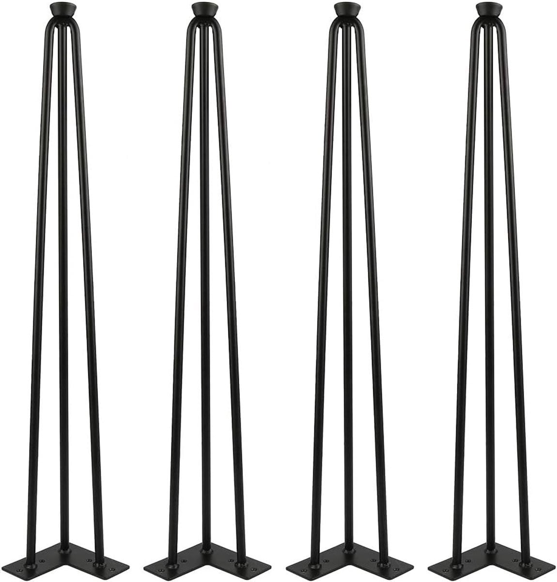Tafelpoten Set Zwart - DIY Meubels Bureaupoten - Hoogte: 71 cm