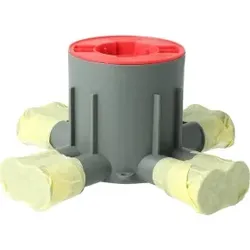 KAISER AT1032 Betonbau, Zentral-Deckendose MD-CD80R für System-Haftmagnet  - 54 Stück