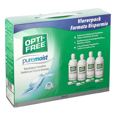 Opti-Free PureMoist Multifunktions-Desinf.Lsg. 4x300 ml Lösung