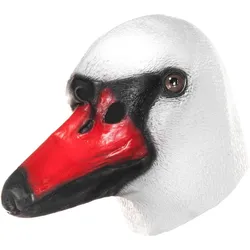 Metamorph Schwan Maske aus Latex - Fasching Halloween Tier Kostüm Maske