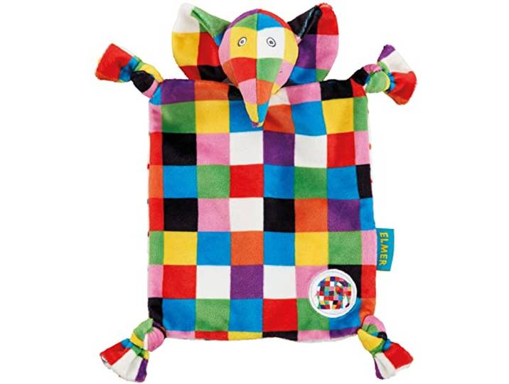 Rainbow Designs EL1448 Elephant Elmer Comfort Blanket