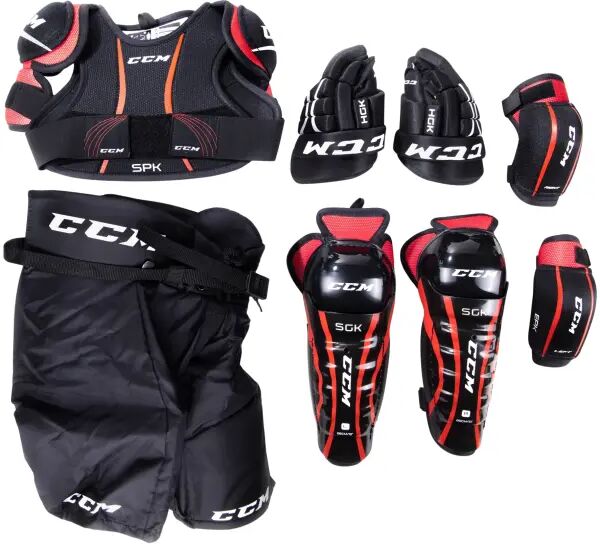 CCM Youth Eishockey Protektoren Set (L - Schwarz)