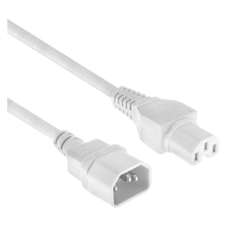 ACT Powercord C14 - C15 white 0.6 m (0.60 m) (AK5435)