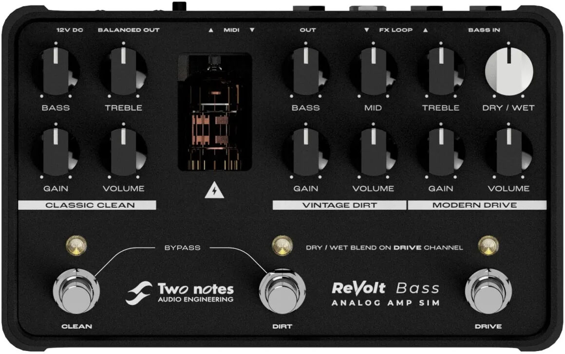 Two Notes ReVolt Bass Preamp Efeito para Guitarra e Baixo