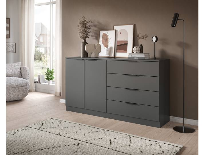 Buffet Copenhague 148cm Gris/Anthracite