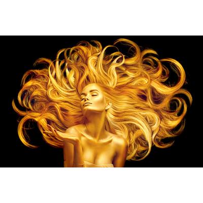Papermoon "GOLDENE FRAU PORTRAIT"