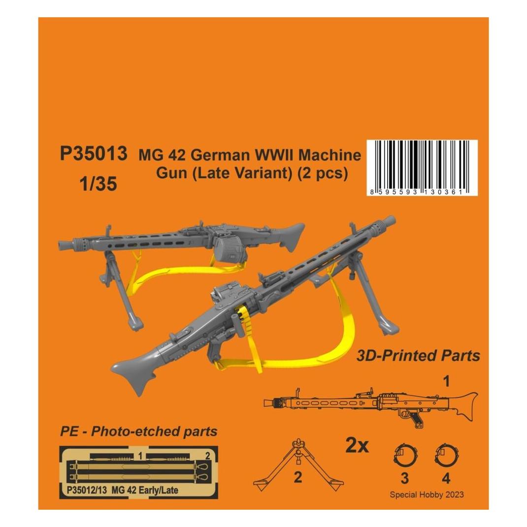 CMK MG 42 German WWII Machine Gun (Late Variant) 1/35 (P35013)