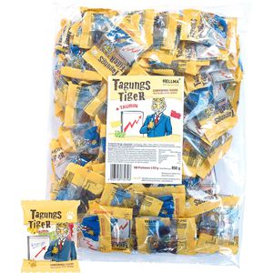 Hellma Fruchtgummis Tagungs-Tiger, 100 Minibeutel, im Beutel, 850 g