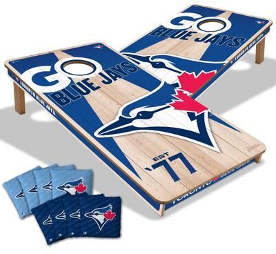 Skip's Garage Toronto Blue Jays MLB 2x4 Cornhole Board Set