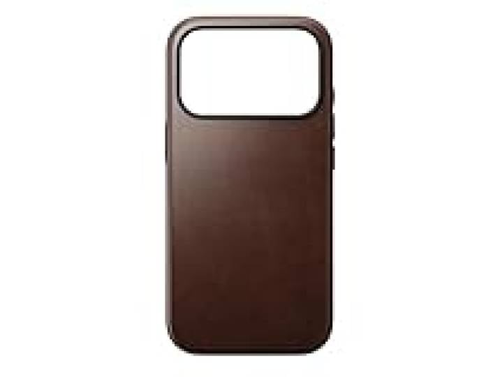 Nomad Modern Leather Case iPhone 17 Pro Rustic Brown Horween