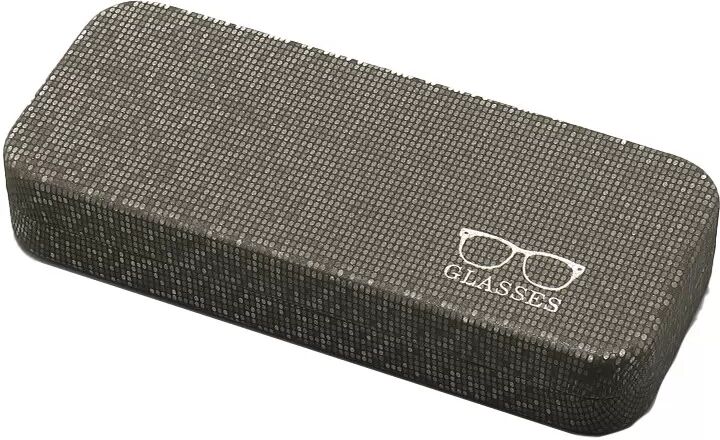 INF Étui à lunettes en métal Gris