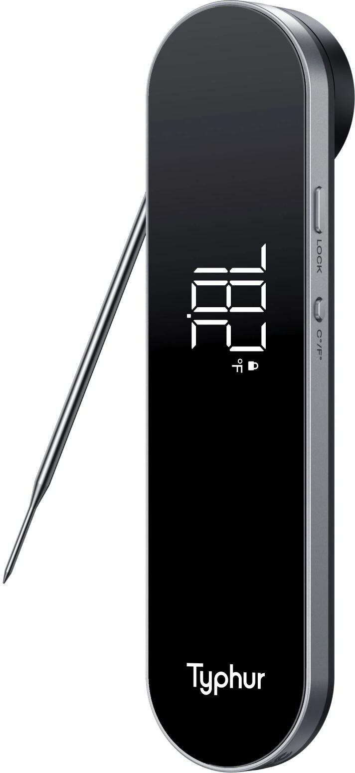 Bratenthermometer "Typhur Insta Probe Core", schwarz (schwarz, silberfarben), Temperaturmessgeräte, Bratenthermometer schwarz, silberfarben Einheitsgröße
