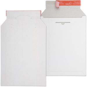 ColomPac Versandtaschen CP 12.06, weiß, B4, ohne Fenster, haftklebend, aus Karton, 20 Stück