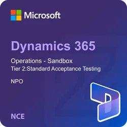 Microsoft Dynamics 365 Operations - Sandbox Tier 2:Standard Acceptance Testing - NPO (NCE)