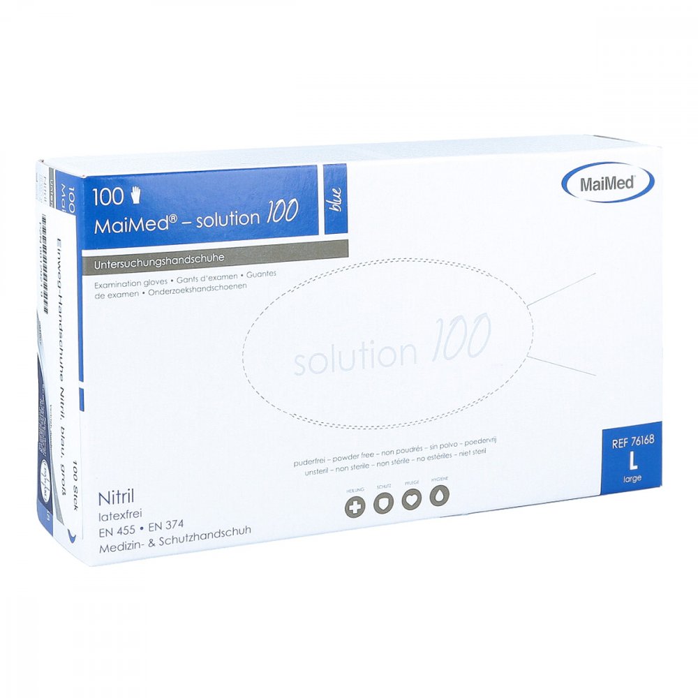 Param GmbH Handschuhe Einmal Nitril L blau 00129219