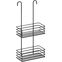 Smedbo Duschkorb für Duscharmaturen, Edelstahl Schwarz, Höhe 560 mm BB1215