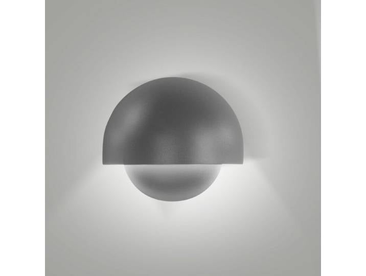 Fabas Luce Wandaußenleuchte Ector - Dunkelgrau Clean, Minimalis