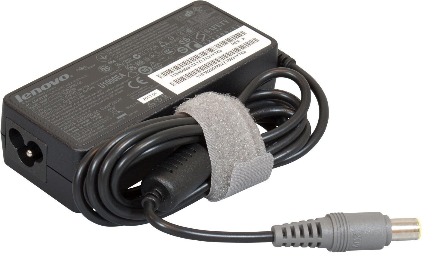 Lenovo 65W 20V 3.25A Round Tip AC Adapter (FRU 45N0314) - Black