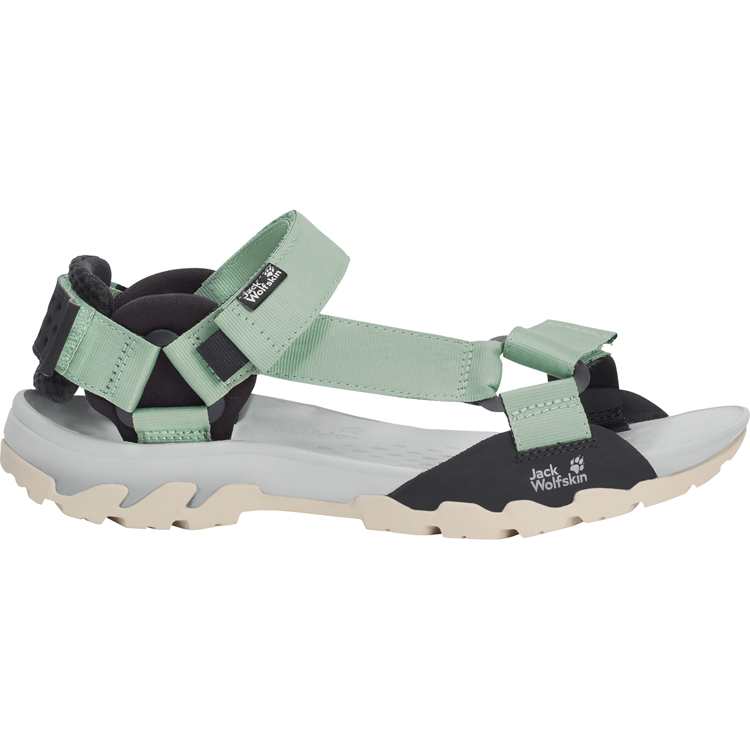 Jack Wolfskin Ridge Sandale Damen Sandalen gruen Größe 39.5 Trekking Widerstandsfähig