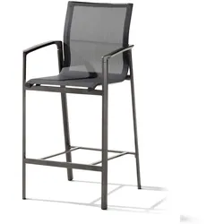 Sieger 321/G-SG Bozen Barhocker Gartenmöbel aus Aluminium und Textilux®-Gewebe