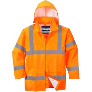 Portwest Arbeitsjacke Regenjacke H440, Warnschutzjacke, signalorange, wasserdicht, Gr. S