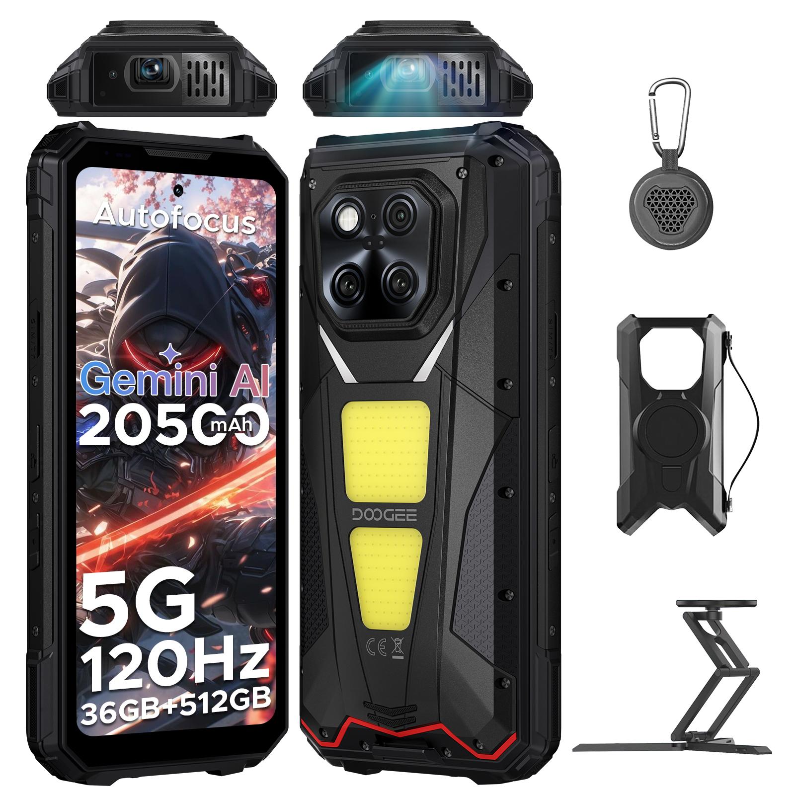 DOOGEE V Max Play 5G Android 15 Outdoor Smartphone Handy, IP68/IP69K, 6,78" 120Hz, 20500mAh, 36+512GB, 200MP, NFC, Fingerabdruck, ohne Vertrag