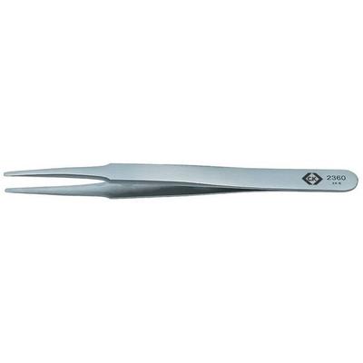 C.K T2360 Bestückungspinzette 2a SA Flach-rund, fein 120mm